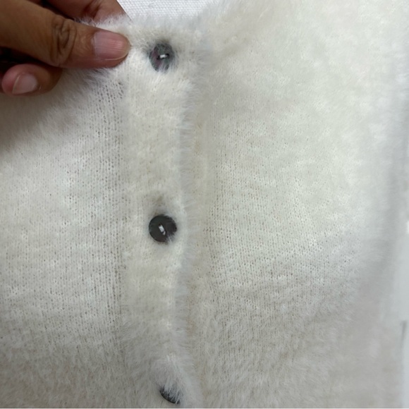 Free People FP One Wyatt Fuzzy Batwing Cardigan Sweater - Picture 7 of 16